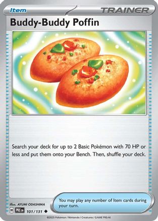 Buddy-Buddy Poffin 101/131  - Reverse Holofoil SV Prismatic Evolutions - Uncommon
