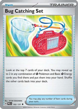 Bug Catching Set 102/131  - Reverse Holofoil SV Prismatic Evolutions - Uncommon