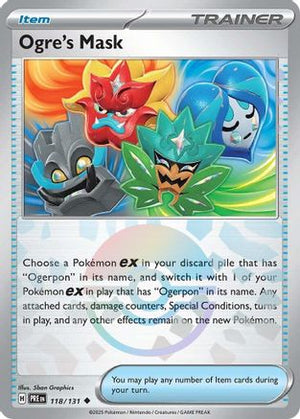 Ogre's Mask (Poke Ball Pattern) 118/131  - Holofoil SV Prismatic Evolutions - Uncommon