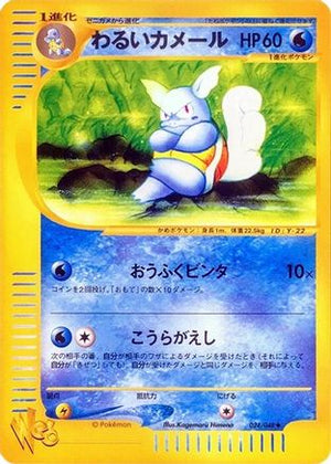 Dark Wartortle (024/048) - Pokemon Web 1st Edition