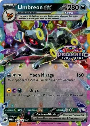 SEALED Umbreon ex (Prismatic Evolutions Stamp) 060/131 - Holofoil Miscellaneous Cards & Products - Promo