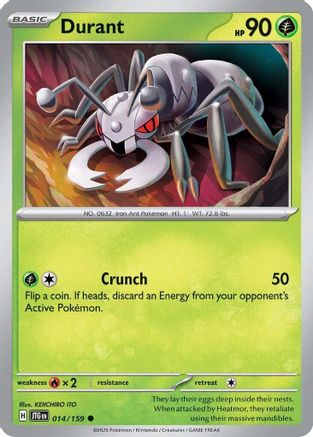 Durant 014/159  - Reverse Holofoil SV09 Journey Together - Common