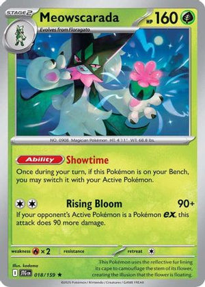 Meowscarada 018/159  - Reverse Holofoil SV09 Journey Together - Rare