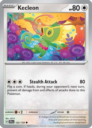 Kecleon 122/159  - Reverse Holofoil SV09 Journey Together - Common