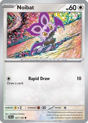 Noibat 127/159  - Reverse Holofoil SV09 Journey Together - Common