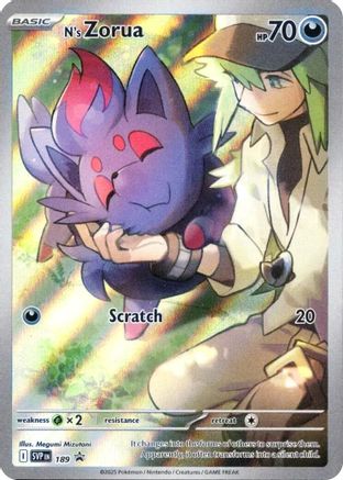 SEALED N's Zorua 189 - Holofoil SV Scarlet & Violet Promo Cards - Promo