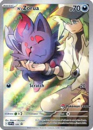 SEALED N's Zorua (Pokemon Center Exclusive)189 - Holofoil SV Scarlet & Violet Promo Cards - Promo