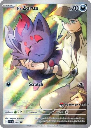SEALED N's Zorua (Pokemon Center Exclusive)189 - Holofoil SV Scarlet & Violet Promo Cards - Promo