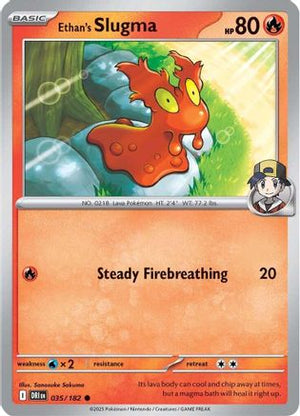 Ethan's Slugma 035/182  - Reverse Holofoil SV10 Destined Rivals - Common