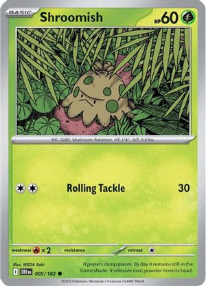 Shroomish 005/182  SV10 Destined Rivals - Common