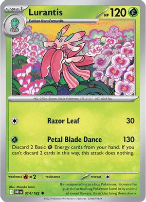 Lurantis 014/182  - Reverse Holofoil SV10 Destined Rivals - Uncommon