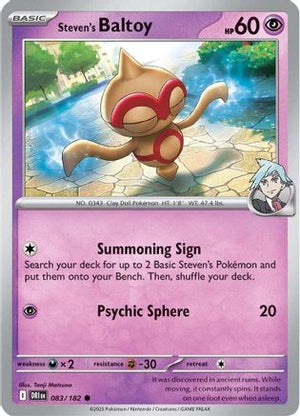 Steven's Baltoy 083/182  SV10 Destined Rivals - Common