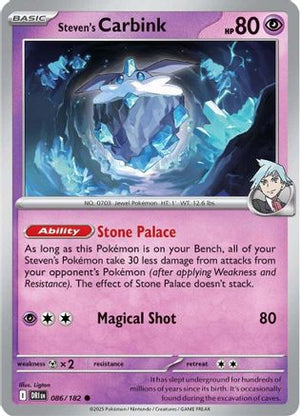 Steven's Carbink 086/182  SV10 Destined Rivals - Common