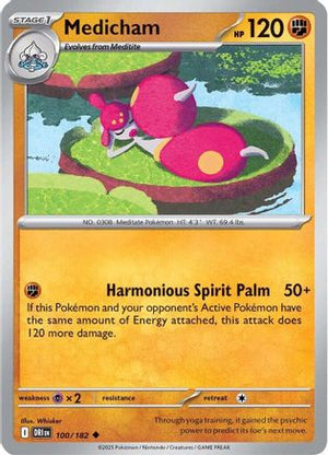 Medicham 100/182  SV10 Destined Rivals - Uncommon