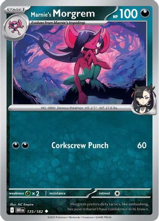 Marnie's Morgrem 135/182  SV10 Destined Rivals - Uncommon