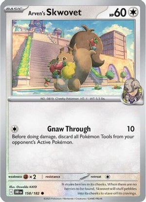 Arven's Skwovet 158/182  SV10 Destined Rivals - Common