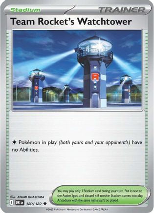 Team Rocket's Watchtower 180/182  SV10 Destined Rivals - Uncommon