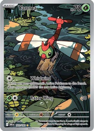 Yanma 183/182  - Holofoil SV10 Destined Rivals - Illustration Rare