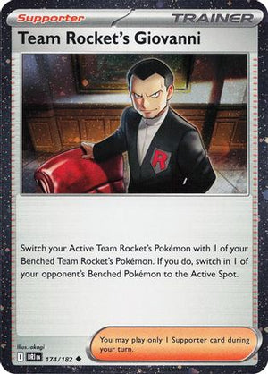 Team Rocket's Giovanni (Cosmos Holo) 174  - Holofoil Miscellaneous Cards & Products - Uncommon