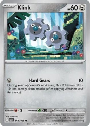 Klink 061/086  - Reverse Holofoil SV Black Bolt - Common