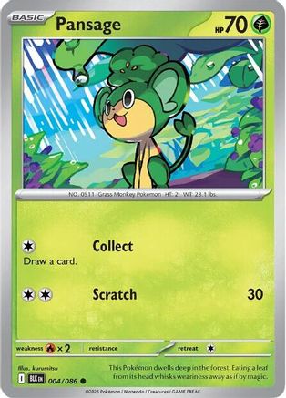 Pansage 004/086  SV Black Bolt - Common