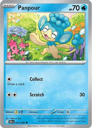 Panpour 017/086  - Reverse Holofoil SV Black Bolt - Common