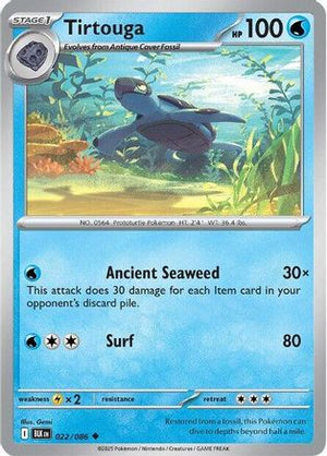 Tirtouga 022/086  SV Black Bolt - Uncommon