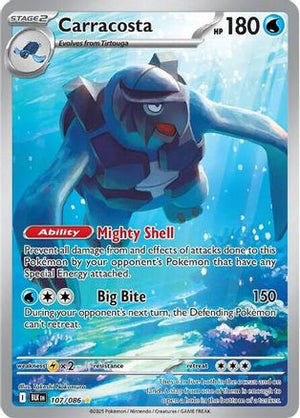 Carracosta 107/086  - Holofoil SV Black Bolt - Illustration Rare
