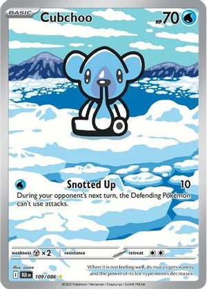 Cubchoo 109/086  - Holofoil SV Black Bolt - Illustration Rare