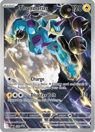 SEALED Thundurus 209 - Holofoil SV Scarlet & Violet Promo Cards - Promo