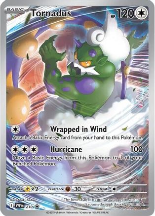 SEALED Tornadus 210 - Holofoil SV Scarlet & Violet Promo Cards - Promo