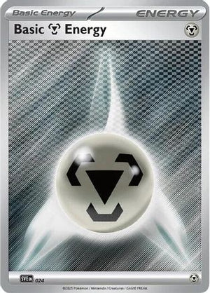 Basic Metal Energy 024  - Reverse Holofoil SVE Scarlet & Violet Energies - Common
