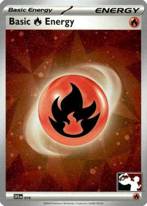 Basic Fire Energy (Cosmos Holo) 010  - Holofoil Prize Pack Series Cards - Common