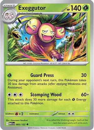 Exeggutor 005/132  ME01 Mega Evolution - Uncommon
