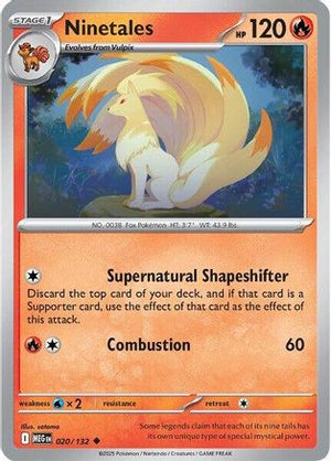 Ninetales 020/132  ME01 Mega Evolution - Uncommon
