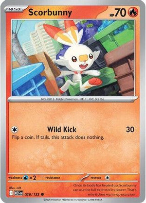 Scorbunny 026/132  ME01 Mega Evolution - Common