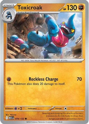 Toxicroak 079/132  ME01 Mega Evolution - Common
