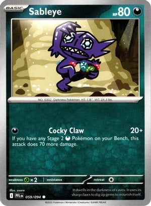 Sableye 059/094  ME02 Phantasmal Flames - Common