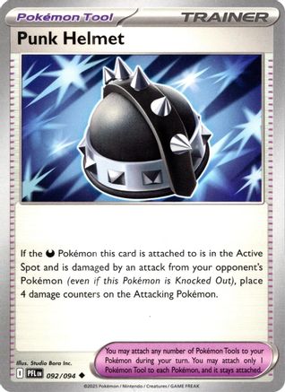 Punk Helmet 092/094  - Reverse Holofoil ME02 Phantasmal Flames - Uncommon
