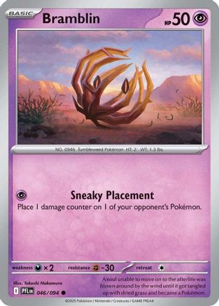 Bramblin 046/094  - Reverse Holofoil ME02 Phantasmal Flames - Common