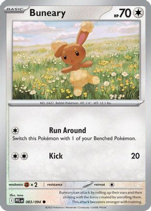 Buneary 083/094  - Reverse Holofoil ME02 Phantasmal Flames - Common