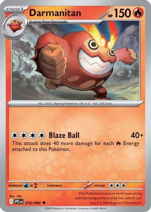 Darmanitan 016/094  ME02 Phantasmal Flames - Uncommon
