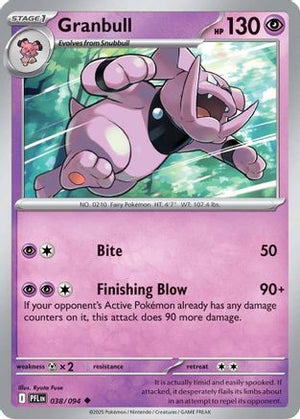 Granbull 038/094  - Reverse Holofoil ME02 Phantasmal Flames - Uncommon