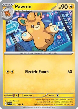 Pawmo 033/094  - Reverse Holofoil ME02 Phantasmal Flames - Common