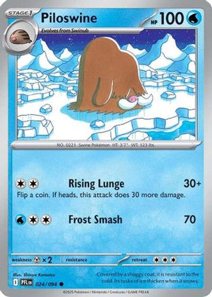 Piloswine 024/094  - Reverse Holofoil ME02 Phantasmal Flames - Common