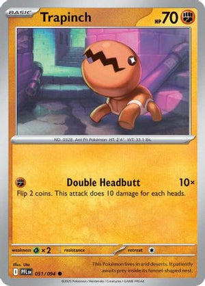Trapinch 051/094  - Reverse Holofoil ME02 Phantasmal Flames - Common
