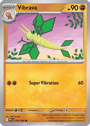Vibrava 052/094  - Reverse Holofoil ME02 Phantasmal Flames - Common