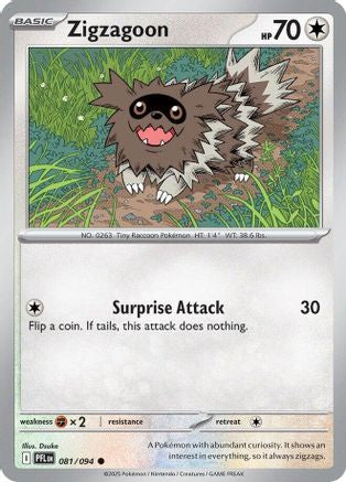 Zigzagoon 081/094  ME02 Phantasmal Flames - Common