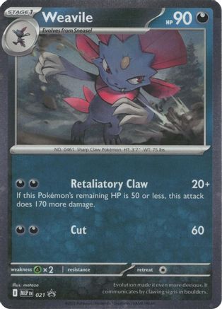 Weavile 021 undefined - ME Mega Evolution Promo Holofoil