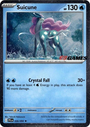 Suicune 026/094 Mega Evolution EBGames Exclusive Promo Cosmos Holo